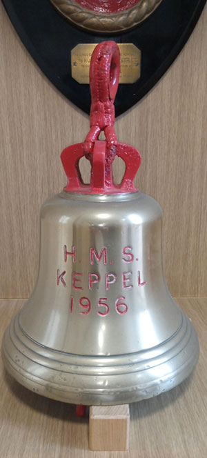 The bell of HMS Keppel 1956