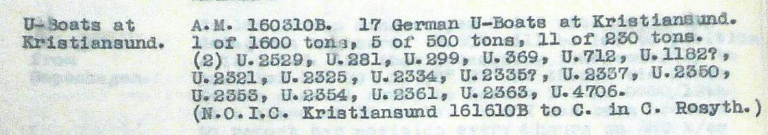 War Diary, 19 May 1945