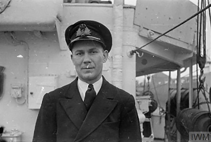 Lt C.E. Sheen RNR, CO of HMS Vanessa,
