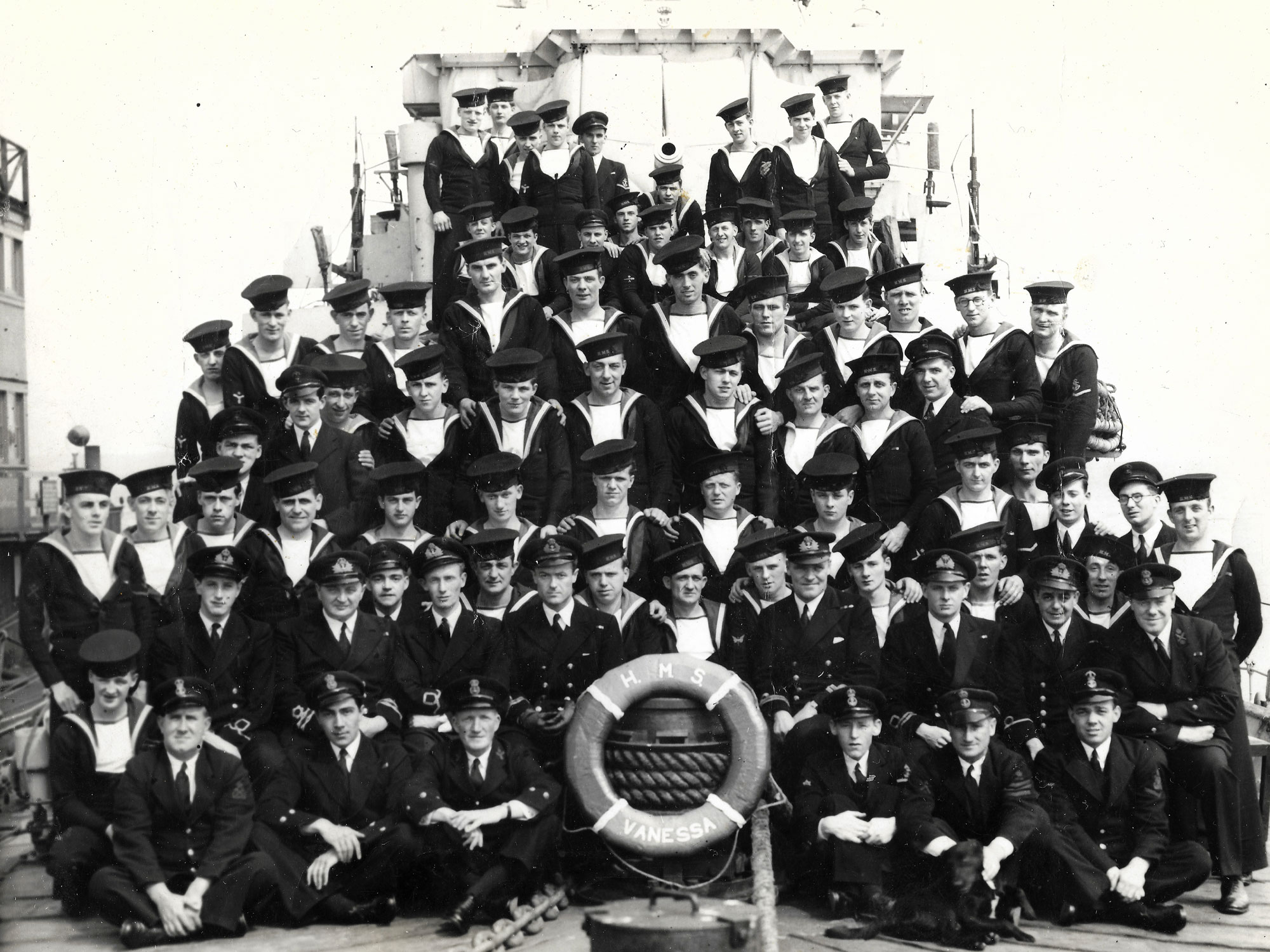 The ship's company of HMS Vanessa