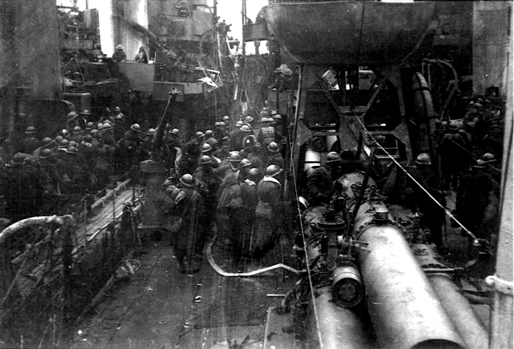 Disembarking at Dover