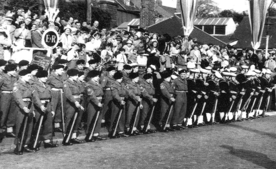 Sea & Army Cadets on parade 1957