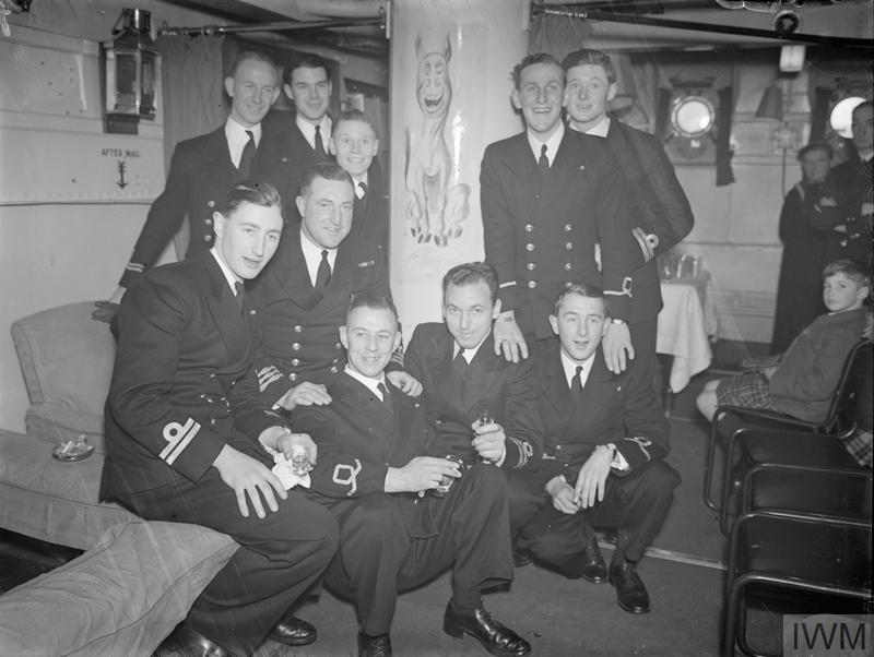 Officers in HMS Verdun 1944