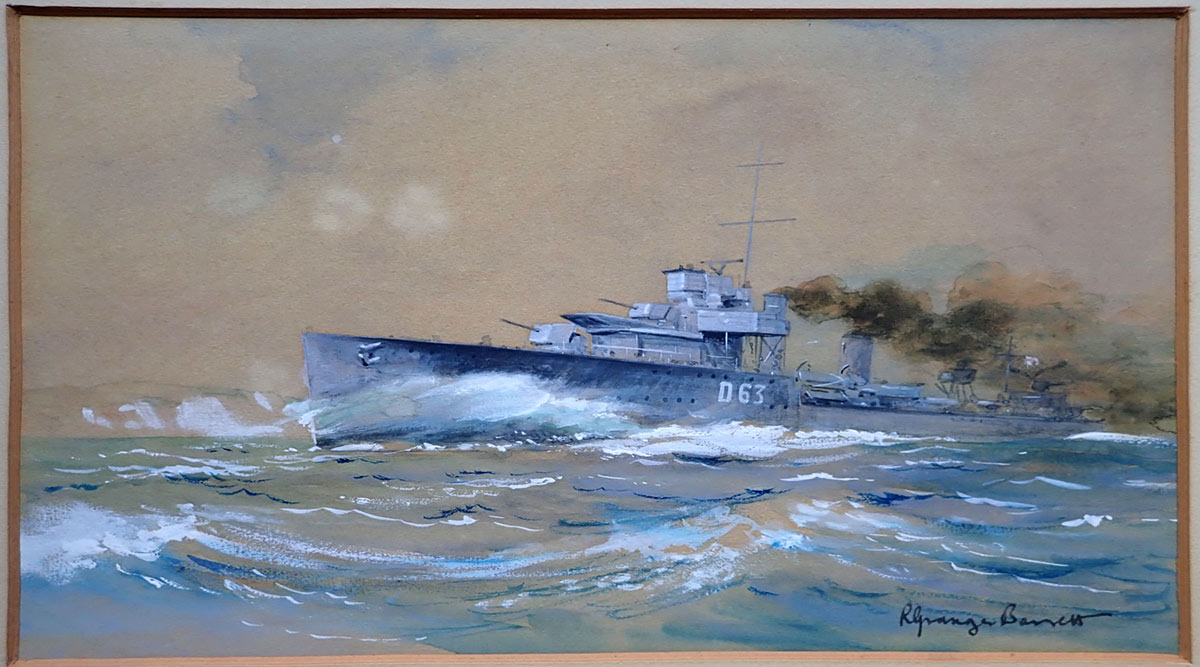 Painting of HMS Verity