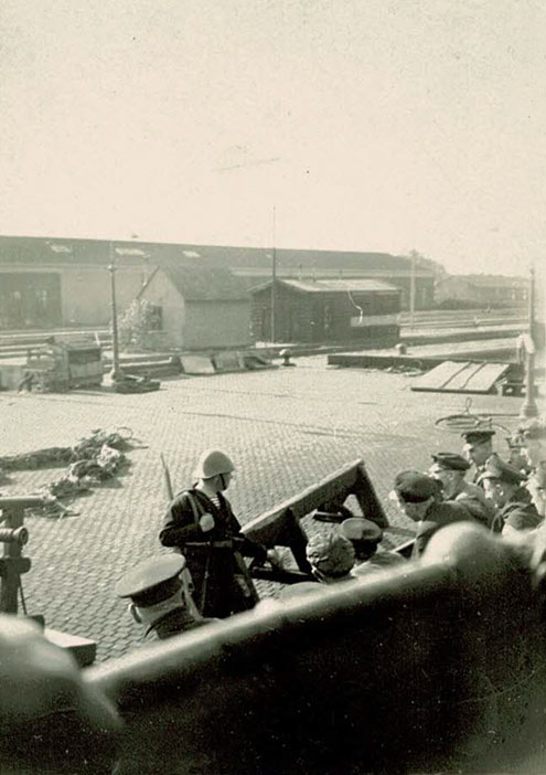 HMS Verity at Hook of Holland