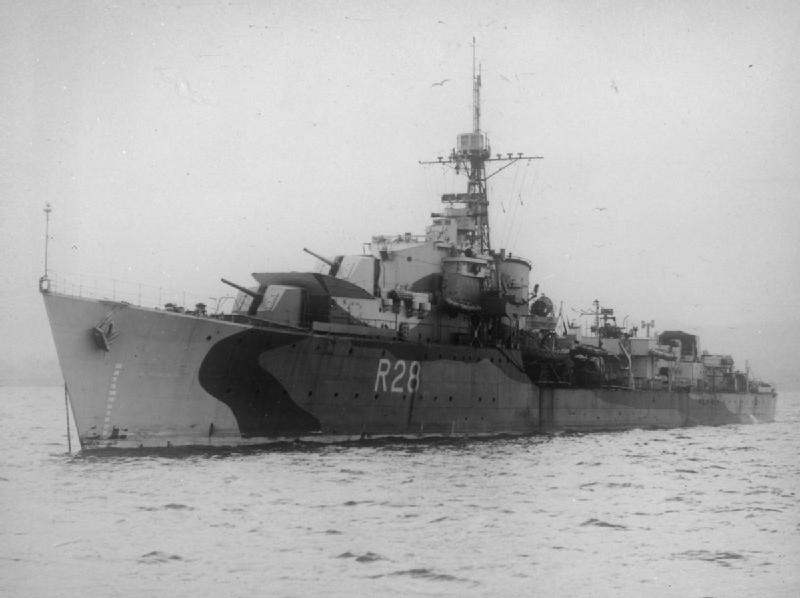 HMS Verulam (R28) 1943