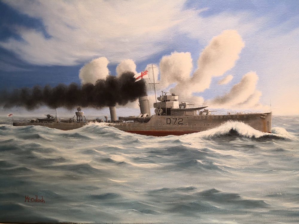 Painting of HMS Veteran