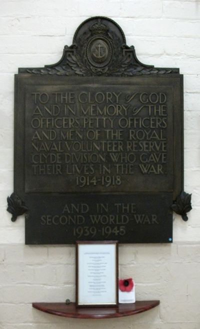 RNR War Memorial at Graham House