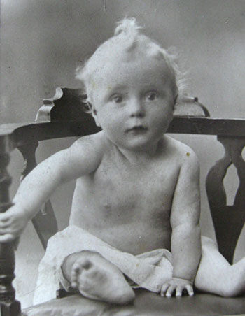 John Douglas Gibbons as a baby in 1917