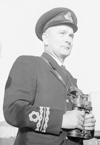 Lt Cdr Richard B Stannard VC on HMS Vimy