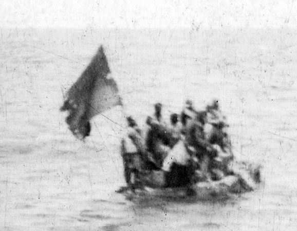 Survivors on the raft