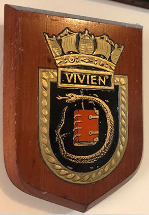 Boat Badge  from HMS Vivien
