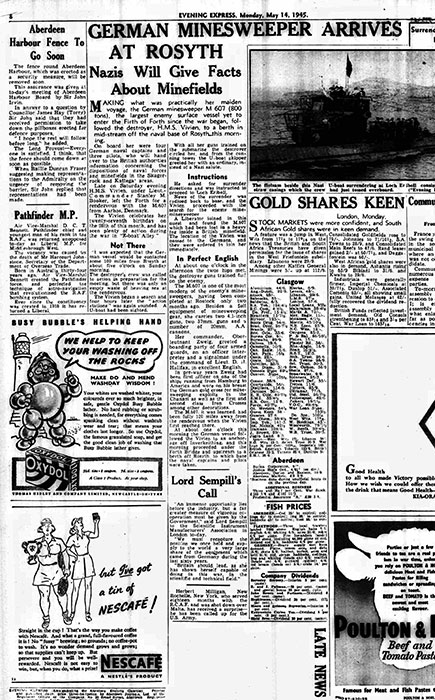 Aberdeen "Evening Post", 15 May 1945