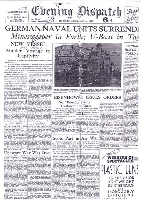 Edinburgh "Evening Dispatch" Monday 14 May 1945