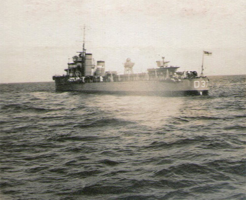 HMS Vortigern, quarter view