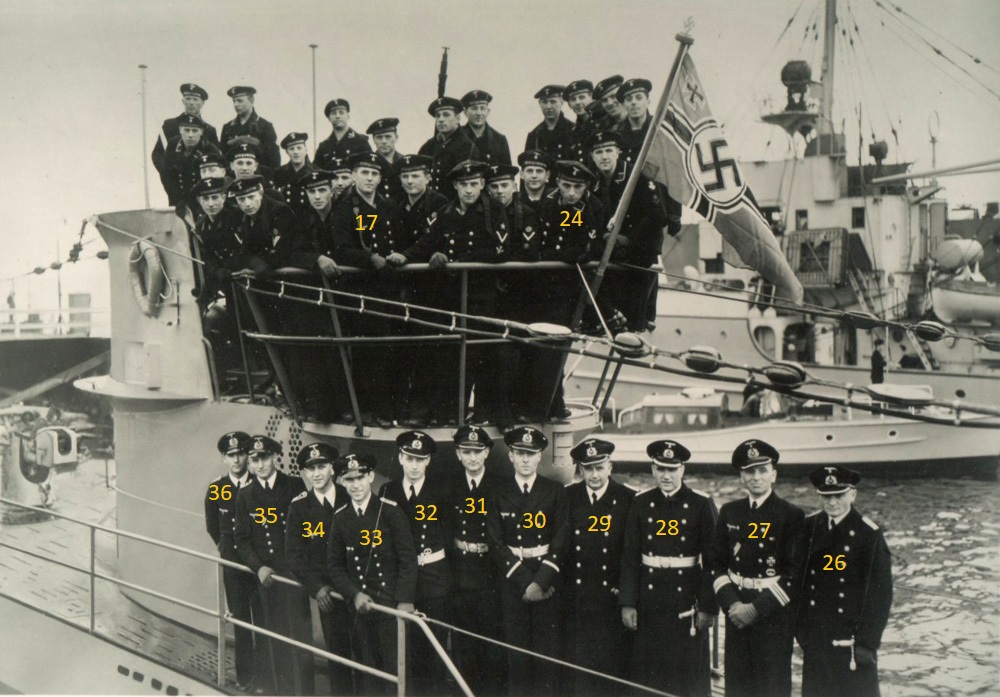 Crew of U-99 with names