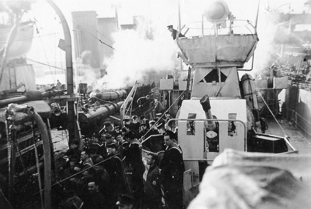 HMS Walker berthed alongside