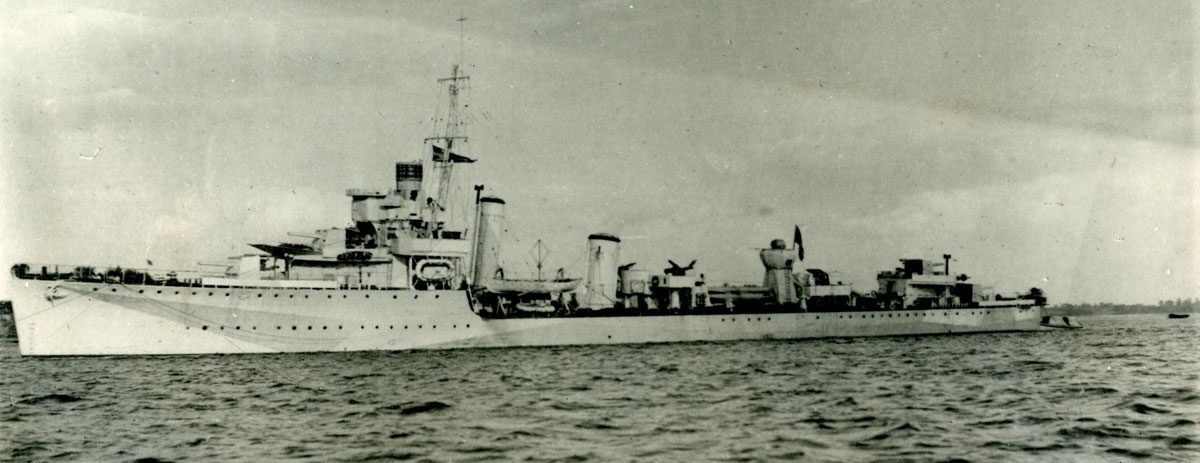 Photograph of HMS Walple from the Album of her CO Lt Cdr George C. Crowley