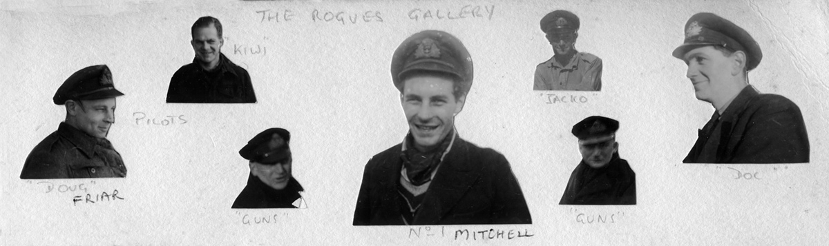 The "Rogues Gallery" - portraits of officers in HMS Wanderer