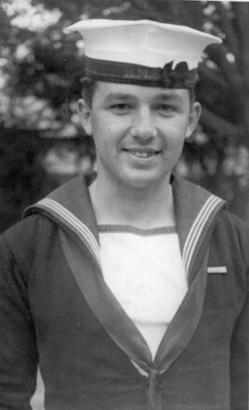Ted Cross in naval uniform