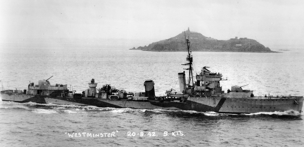 HMS Westminster, 1942