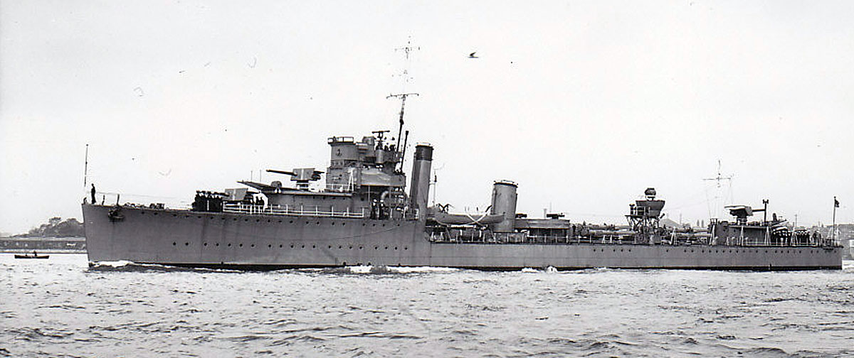 HMS Winchester at Portsmouth 1938