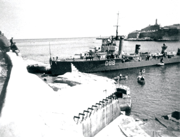 HMS Wren ashore off Tigre Point