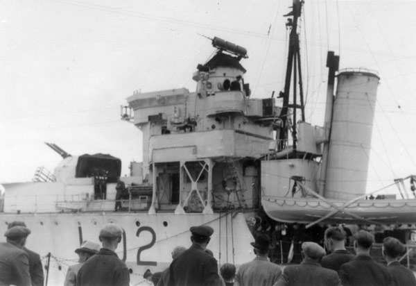 HMS Wolsey L02 at Stavanger on 15 May 1945