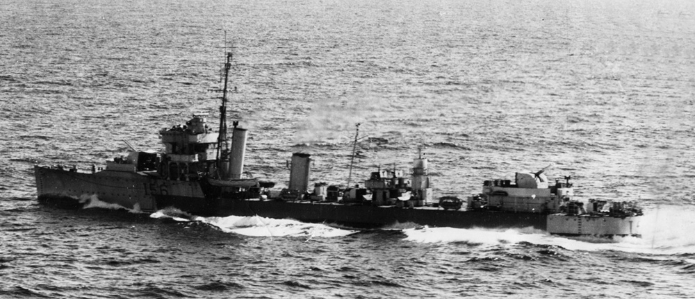 HMS Wolfhound, aerial photograph