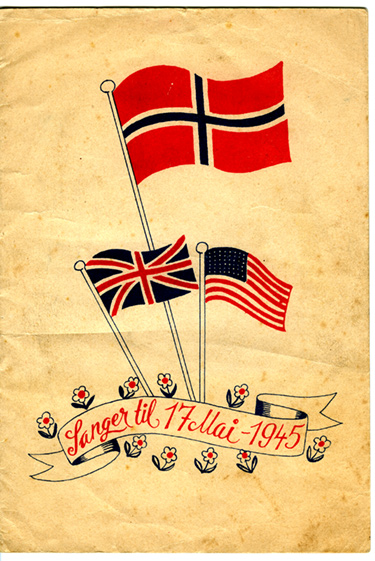 Booklet for celebration of Norway's Nsational Day, 17 May 1945, at Stavanger