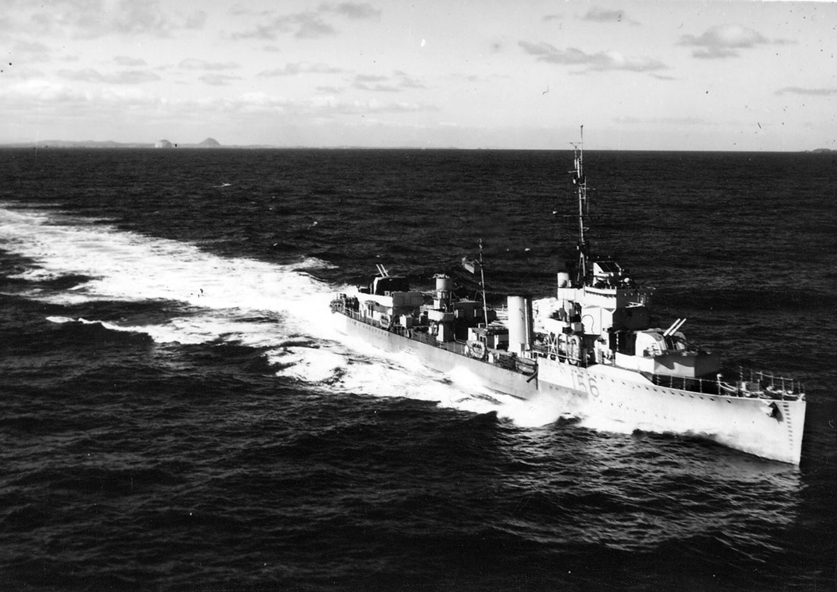 HMS Wolfhound in 1945