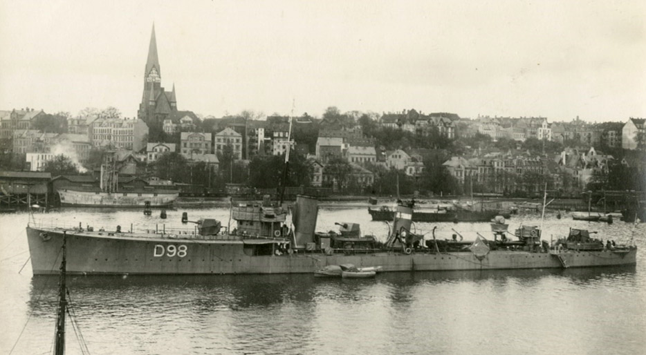 HMS Wolsey in Flenburg March 1920