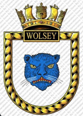 Crest of HMS Wolsey