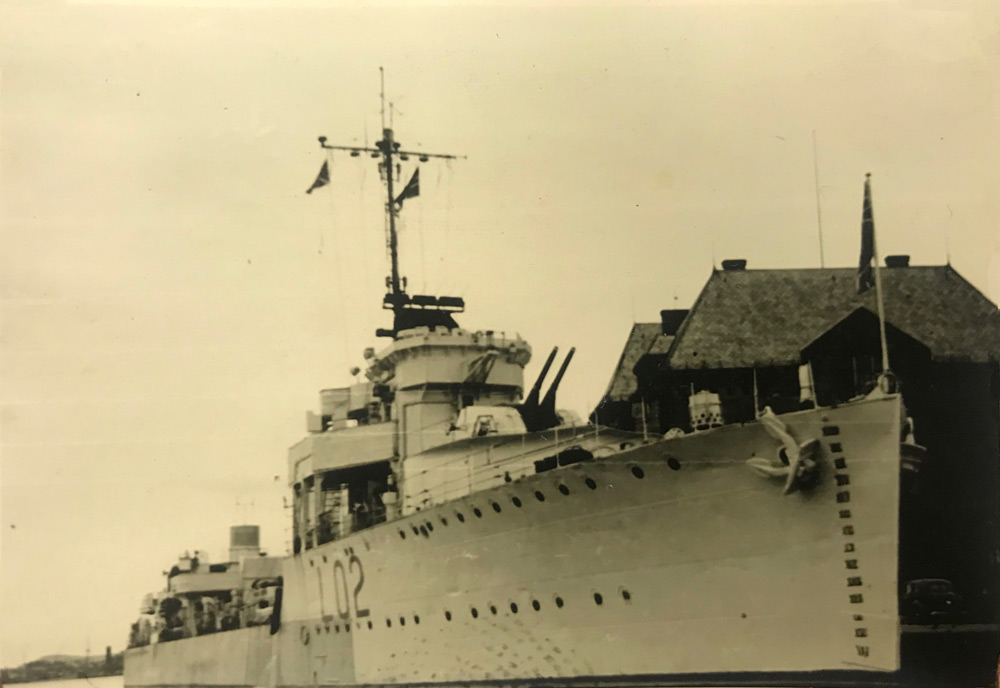 HMS Wolsey berthed alongside at Stavanger