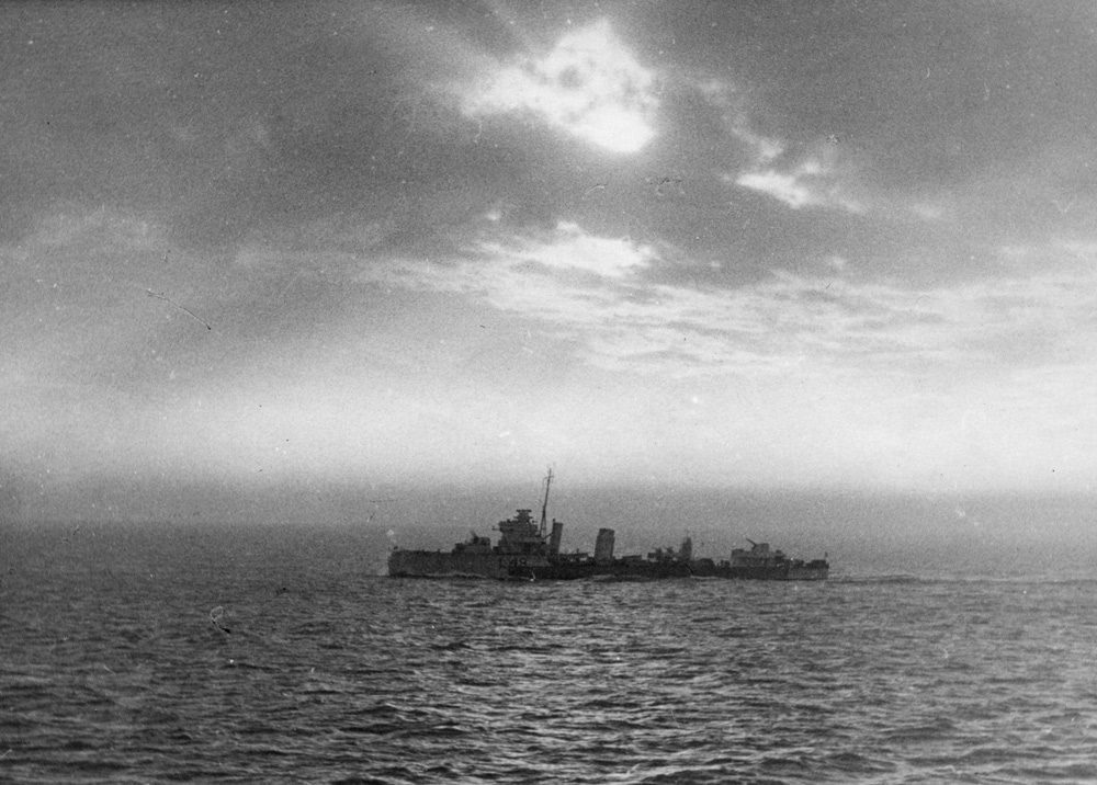 HMS Woolston escorting East Coast Convoys 1944