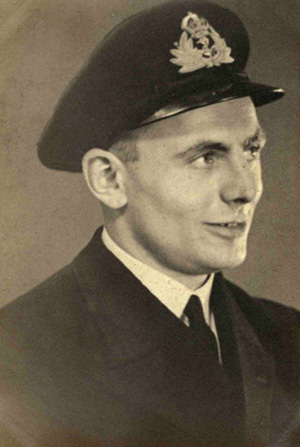 Bill Wedge in naval uniform