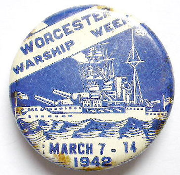 Tin badge for Warships Week