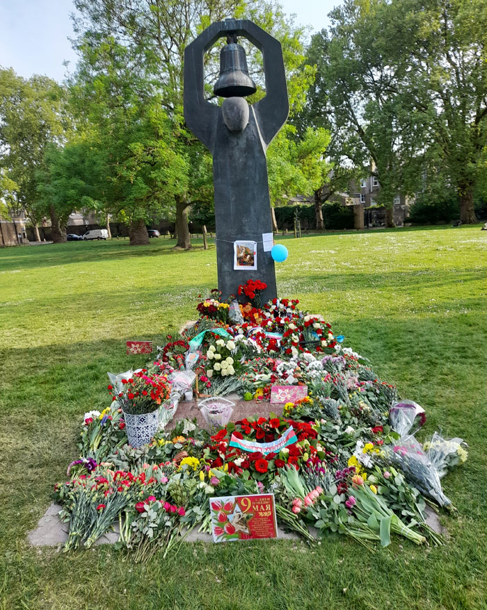 Soviet War Memorial at the IWM on VE Day 2022