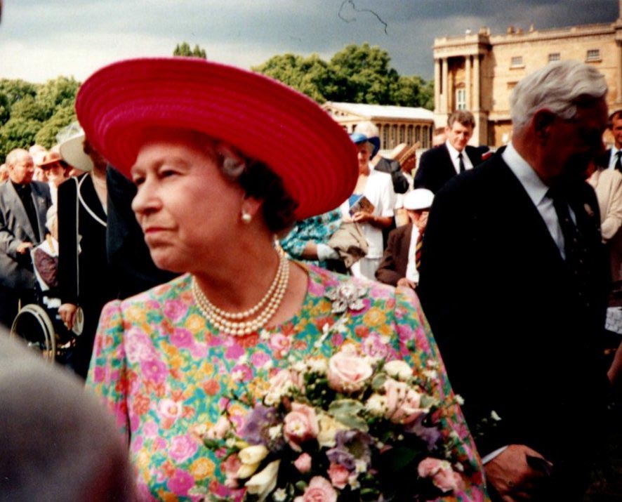 The Queen at the 75th Anniversary of the Not Forgotten Association, 1995